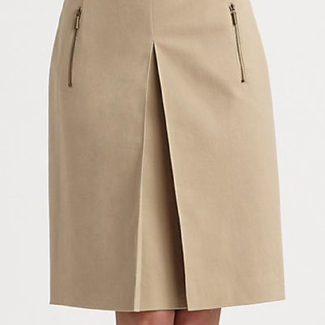 faldas con pliegues en la cintura